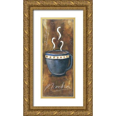 Mocha Gold Ornate Wood Framed Art Print with Double Matting by Gamel, Tara