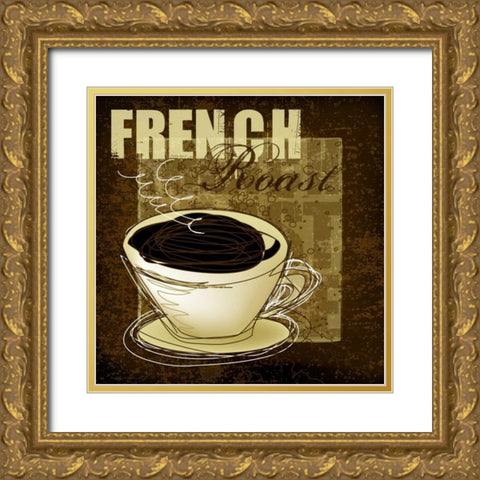 French Roast Gold Ornate Wood Framed Art Print with Double Matting by Gamel, Tara