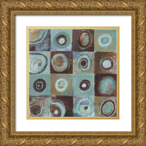 Earth II Gold Ornate Wood Framed Art Print with Double Matting by Gamel, Tara