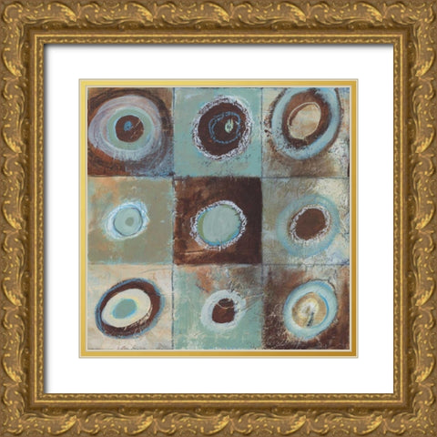 Abstract Earth I Gold Ornate Wood Framed Art Print with Double Matting by Gamel, Tara