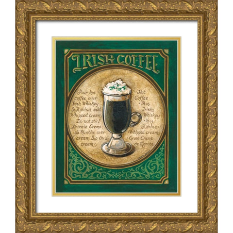 Irish Coffee Gold Ornate Wood Framed Art Print with Double Matting by Gorham, Gregory