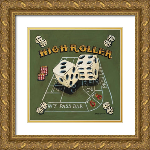 High Roller Gold Ornate Wood Framed Art Print with Double Matting by Gorham, Gregory