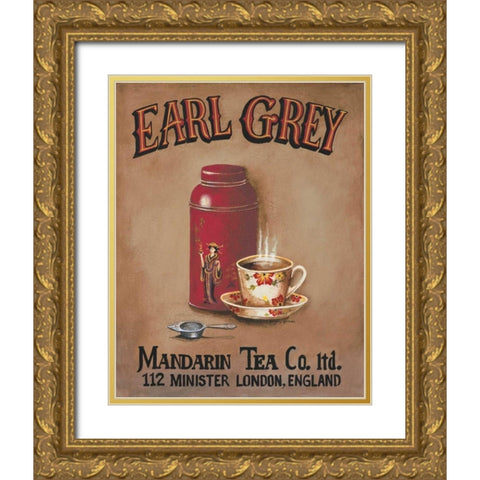 Earl Grey Gold Ornate Wood Framed Art Print with Double Matting by Gorham, Gregory