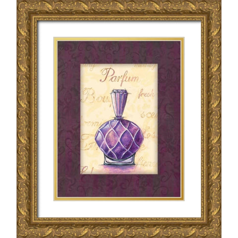 Parfum III Gold Ornate Wood Framed Art Print with Double Matting by Gorham, Gregory
