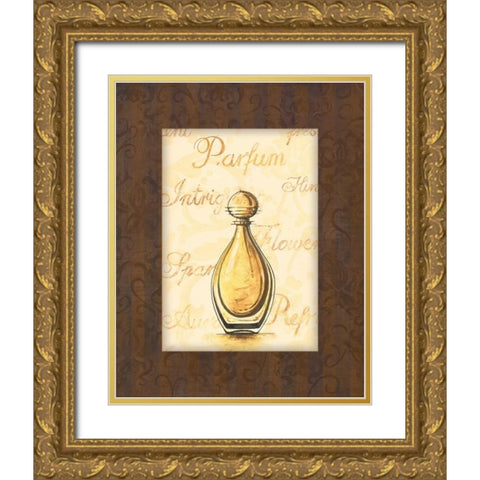 Parfum IV Gold Ornate Wood Framed Art Print with Double Matting by Gorham, Gregory