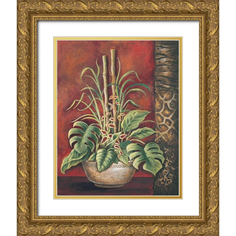 Exotic Tropical II Gold Ornate Wood Framed Art Print with Double Matting by Gorham, Gregory