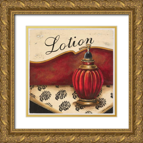 Lotion Gold Ornate Wood Framed Art Print with Double Matting by Gorham, Gregory