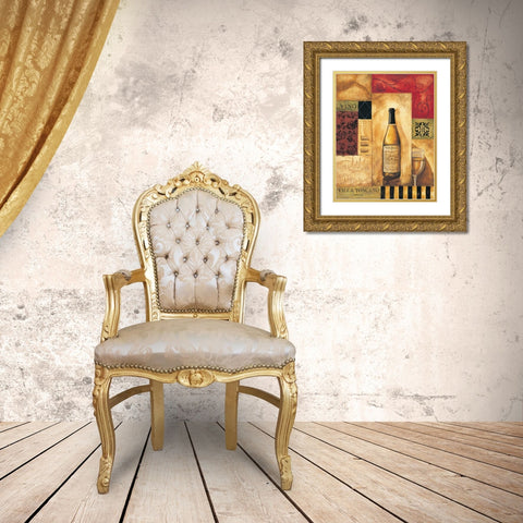 Villa Toscano Gold Ornate Wood Framed Art Print with Double Matting by Gorham, Gregory