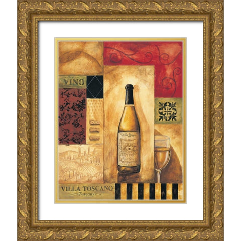 Villa Toscano Gold Ornate Wood Framed Art Print with Double Matting by Gorham, Gregory