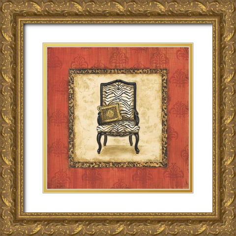 Parlor Chair II Gold Ornate Wood Framed Art Print with Double Matting by Gorham, Gregory