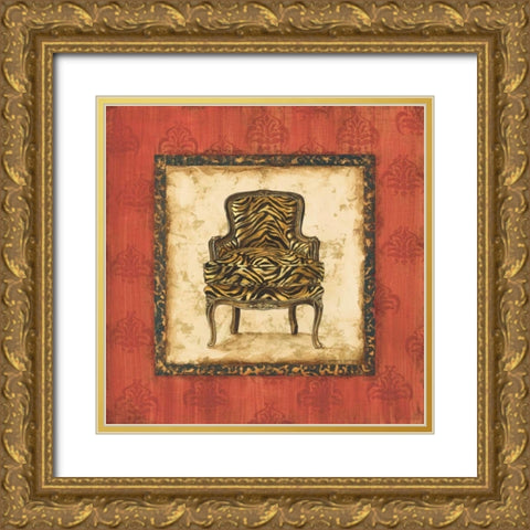 Parlor Chair III Gold Ornate Wood Framed Art Print with Double Matting by Gorham, Gregory