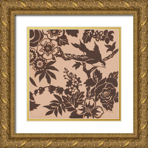 Bird Song II Gold Ornate Wood Framed Art Print with Double Matting by Gorham, Gregory