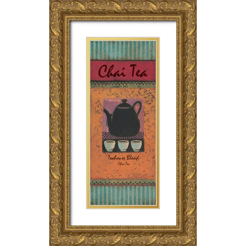 Chai Tea Gold Ornate Wood Framed Art Print with Double Matting by Gorham, Gregory