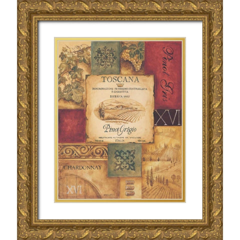 Wine Country I Gold Ornate Wood Framed Art Print with Double Matting by Gorham, Gregory