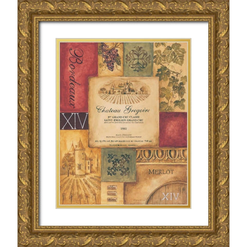 Wine Country II Gold Ornate Wood Framed Art Print with Double Matting by Gorham, Gregory