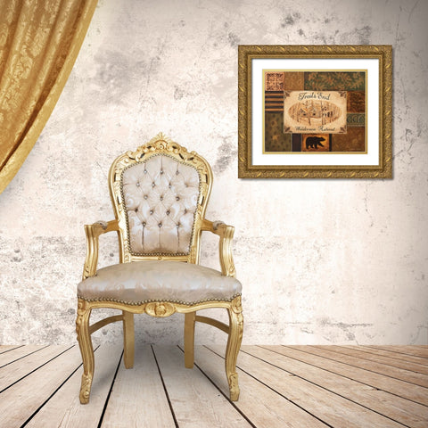 Trails End Gold Ornate Wood Framed Art Print with Double Matting by Gorham, Gregory