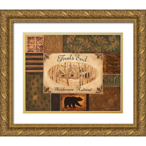 Trails End Gold Ornate Wood Framed Art Print with Double Matting by Gorham, Gregory