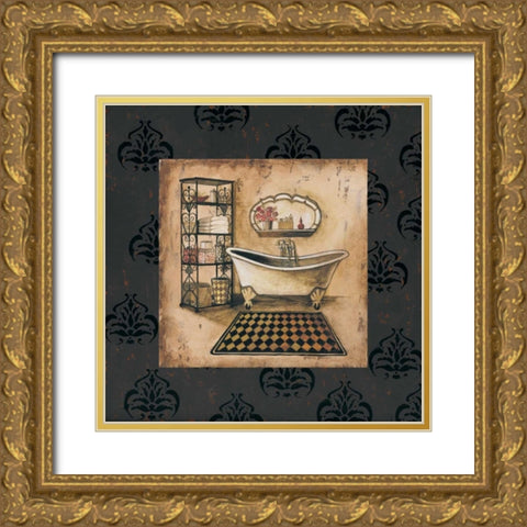 Bath Time III Gold Ornate Wood Framed Art Print with Double Matting by Gorham, Gregory