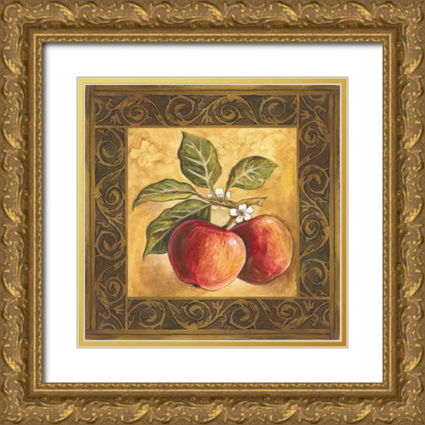 Apple Orchard Gold Ornate Wood Framed Art Print with Double Matting by Gorham, Gregory