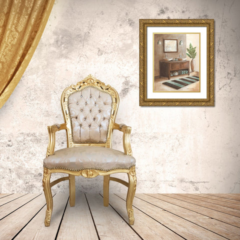 Bath Still Life I Gold Ornate Wood Framed Art Print with Double Matting by Gorham, Gregory