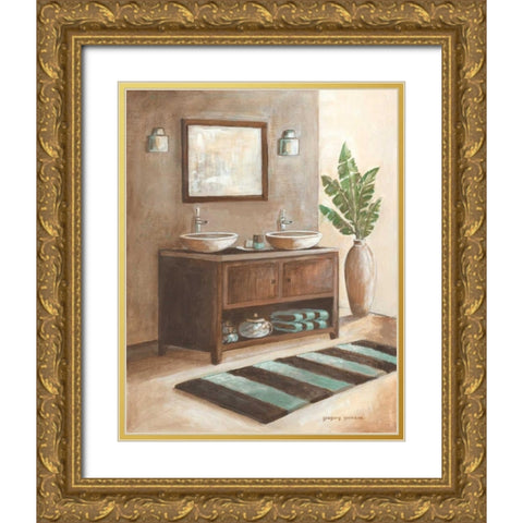 Bath Still Life I Gold Ornate Wood Framed Art Print with Double Matting by Gorham, Gregory