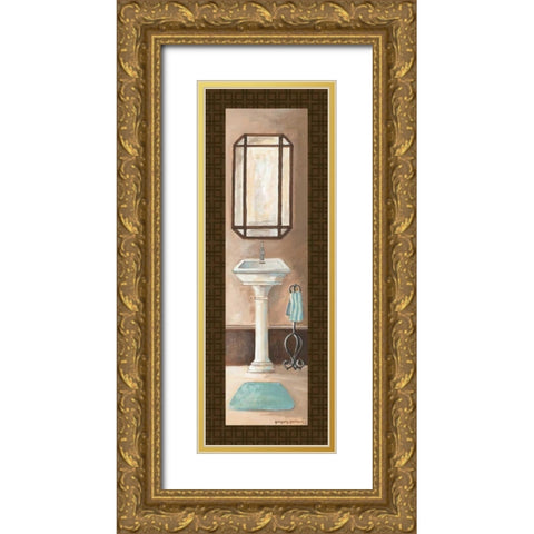 Bath Panel II Gold Ornate Wood Framed Art Print with Double Matting by Gorham, Gregory