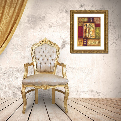 Valley Wine I Gold Ornate Wood Framed Art Print with Double Matting by Gorham, Gregory