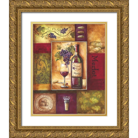 Valley Wine II Gold Ornate Wood Framed Art Print with Double Matting by Gorham, Gregory