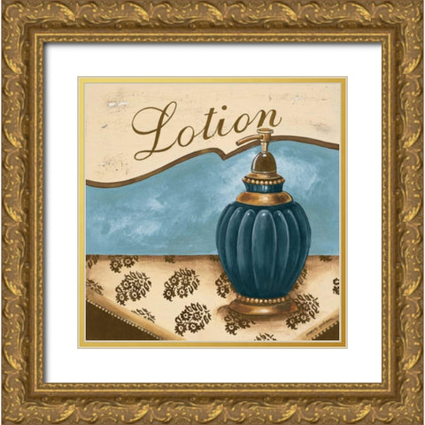 Bath Accessories IV Gold Ornate Wood Framed Art Print with Double Matting by Gorham, Gregory