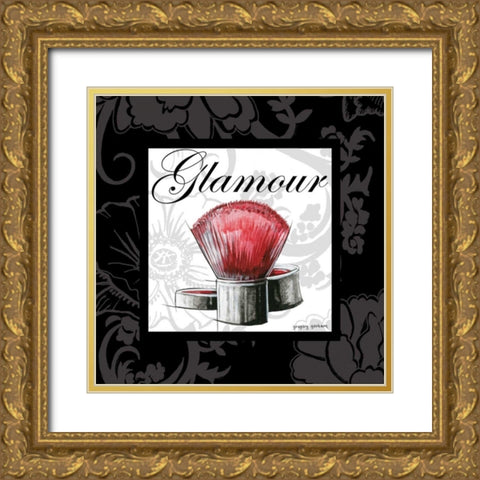 Makeup Bag I Gold Ornate Wood Framed Art Print with Double Matting by Gorham, Gregory