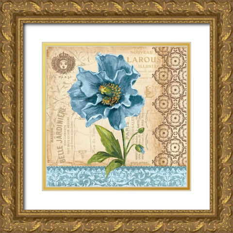 Poppy Gold Ornate Wood Framed Art Print with Double Matting by Gorham, Gregory