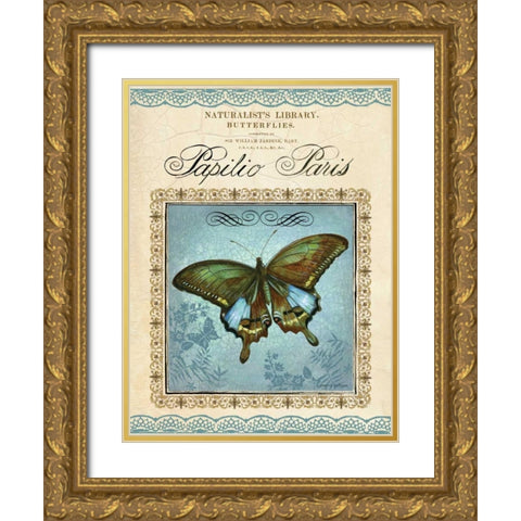 Papilio Paris Gold Ornate Wood Framed Art Print with Double Matting by Gorham, Gregory