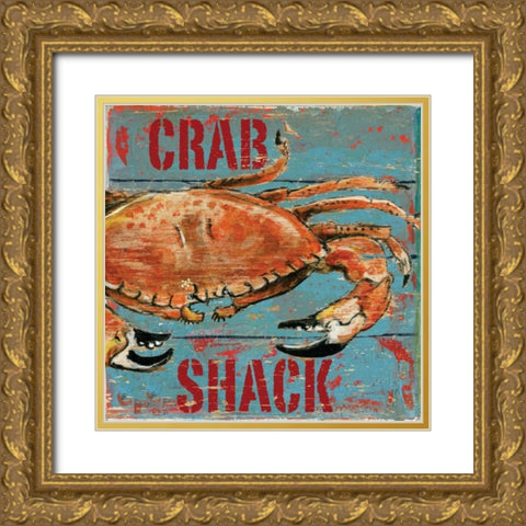 Crab Shack Gold Ornate Wood Framed Art Print with Double Matting by Gorham, Gregory