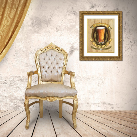 Home Brew Gold Ornate Wood Framed Art Print with Double Matting by Gorham, Gregory