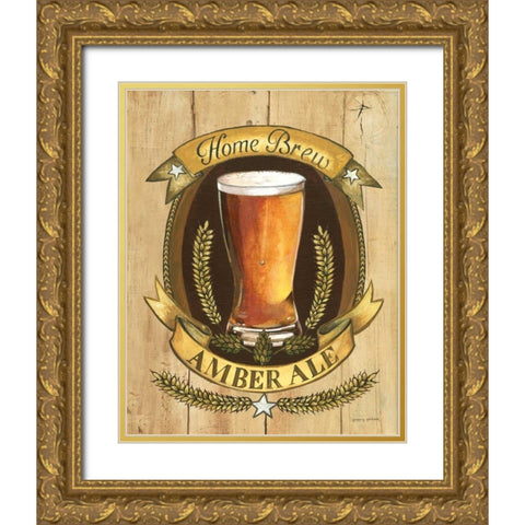 Home Brew Gold Ornate Wood Framed Art Print with Double Matting by Gorham, Gregory