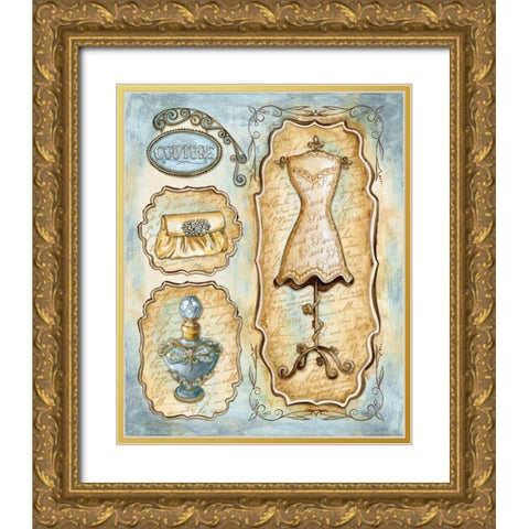 Paris Boutique II Gold Ornate Wood Framed Art Print with Double Matting by Gorham, Gregory