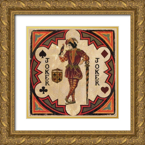 Joker Gold Ornate Wood Framed Art Print with Double Matting by Gorham, Gregory