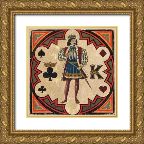 King Gold Ornate Wood Framed Art Print with Double Matting by Gorham, Gregory