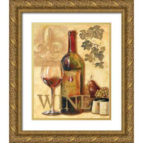 Wine III Gold Ornate Wood Framed Art Print with Double Matting by Gorham, Gregory