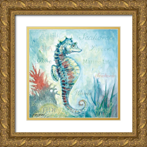 Marine Life Motif I Gold Ornate Wood Framed Art Print with Double Matting by Gorham, Gregory