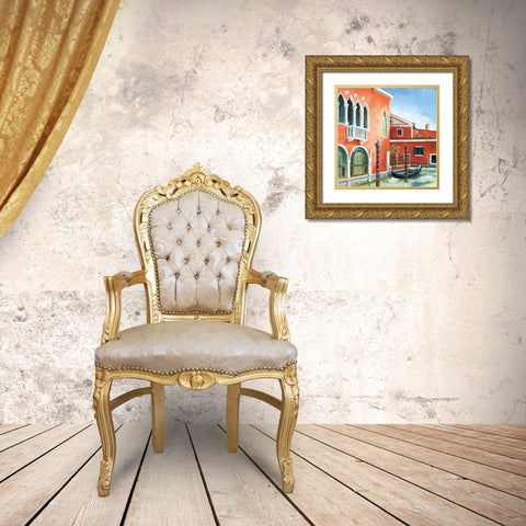 Italian Scene III Gold Ornate Wood Framed Art Print with Double Matting by Gorham, Gregory
