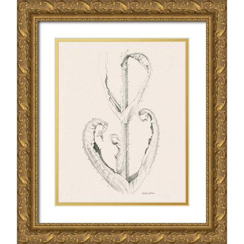 Plant Life III Gold Ornate Wood Framed Art Print with Double Matting by Gorham, Gregory