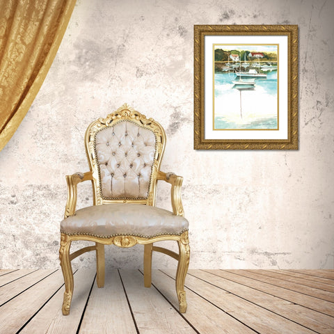 Wychmere Harbor Gold Ornate Wood Framed Art Print with Double Matting by Gorham, Gregory