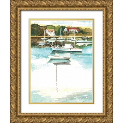Wychmere Harbor Gold Ornate Wood Framed Art Print with Double Matting by Gorham, Gregory