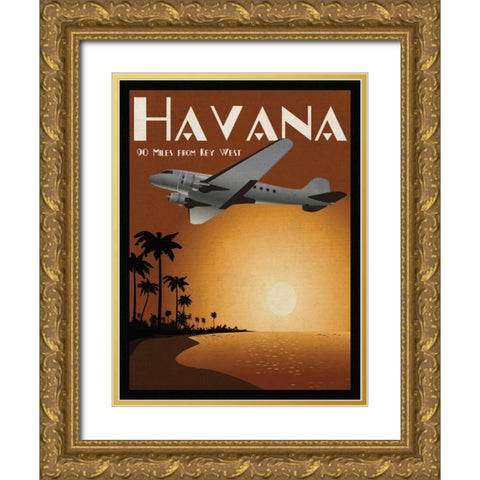 Havana Gold Ornate Wood Framed Art Print with Double Matting by Giacopelli, Jason