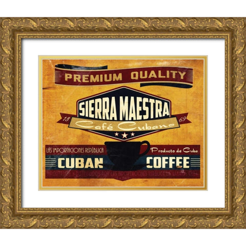 Sierra Maestra Gold Ornate Wood Framed Art Print with Double Matting by Giacopelli, Jason