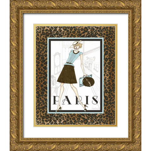 City Girl II Gold Ornate Wood Framed Art Print with Double Matting by Guinn, Katie