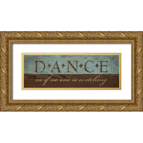 Dance Gold Ornate Wood Framed Art Print with Double Matting by Harbick, N
