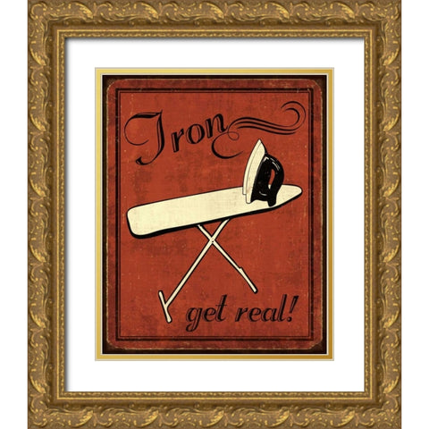 Iron Gold Ornate Wood Framed Art Print with Double Matting by Harbick, N