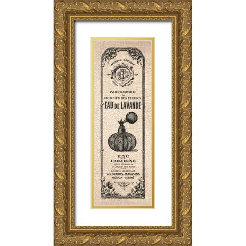 Hotel Bath Panel I Gold Ornate Wood Framed Art Print with Double Matting by Harbick, N